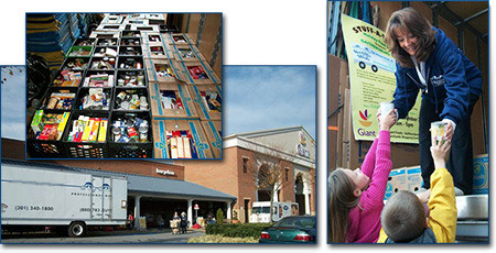 Cindy Vogle at Holiday Food Drive
